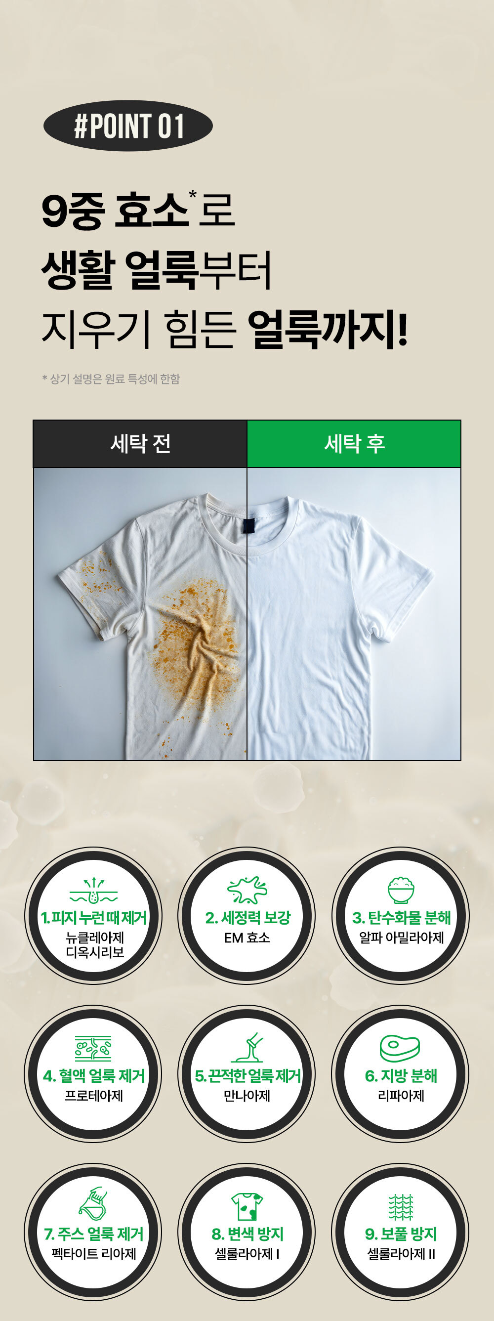 상품코드 : WC015 [위칙] 파워 효소 액체 세탁세제 (1L)