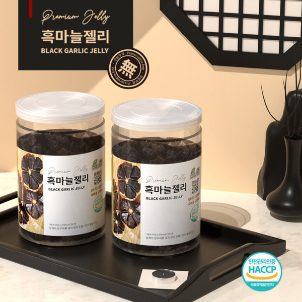 델리브 무색소 무방부제 흑마늘젤리 550g (2025년 10월 22일까지/유통기한 2년)