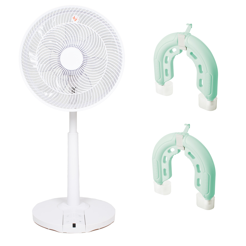 [루첸] Air beam 하이브리드 풋터치 리모컨 서큘레이터형 선풍기 LF-3500RF+아이스톤 MDI-3200 2세트