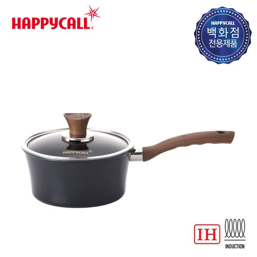 해피콜 티타늄 IH 우디크 냄비 18cm 편수 / 백화점 전용 / 품번 : 3003-0338-21