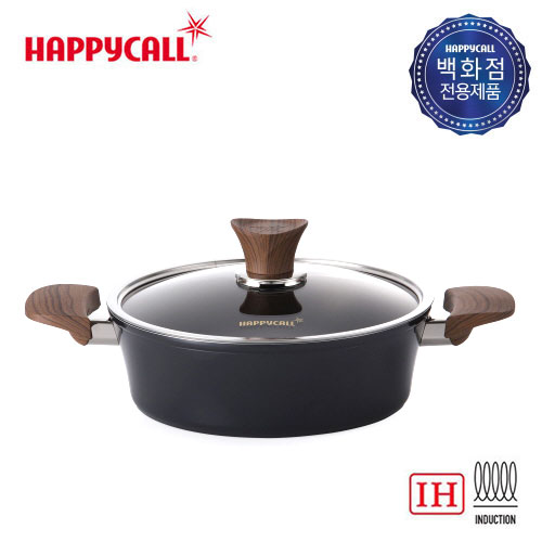 해피콜 티타늄 IH 우디크 냄비 24cm 전골 / 백화점 전용 / 품번 : 3003-0340-21