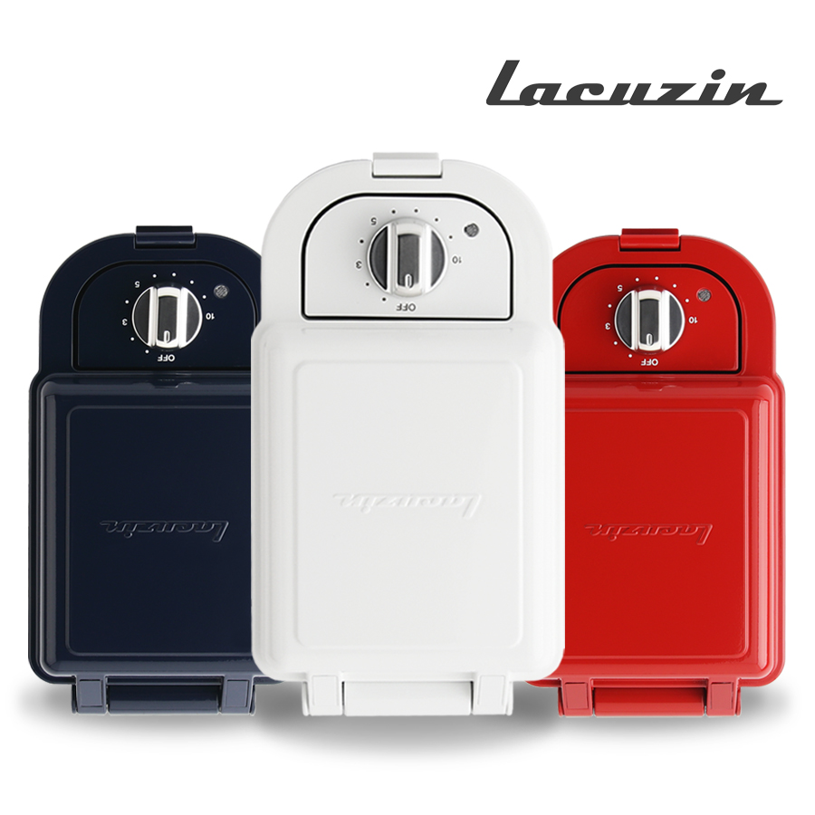 라쿠진 오리지널 샌드위치 와플 메이커 LCZ1003 (화이트,네이비,버건디)/LCZ1003