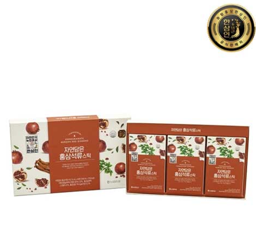 [농협홍삼 한삼인]  자연담은 홍삼석류스틱 10ml x 30포 + 쇼핑백