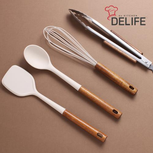 [디라이프] 실리콘 키친툴세트 (4PCS) (아이보리) DLA-CW4S