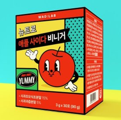 뉴트로 애플사이다비니거 3g*30포(90g) 유통기한(26.06.27)