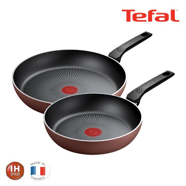 테팔 팬&냄비 PTFE IH 뉴 셰프터치 2종세트 (프라이팬 24cm + 30cm) NCT_FP24_30