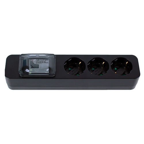 국산대성 블랙 고용량멀티탭  MCCB 3구 4.5m(비닐)