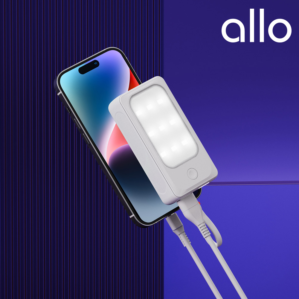 [알로코리아] 미니 랜턴 LED 보조배터리 allo900L [9000mAh]