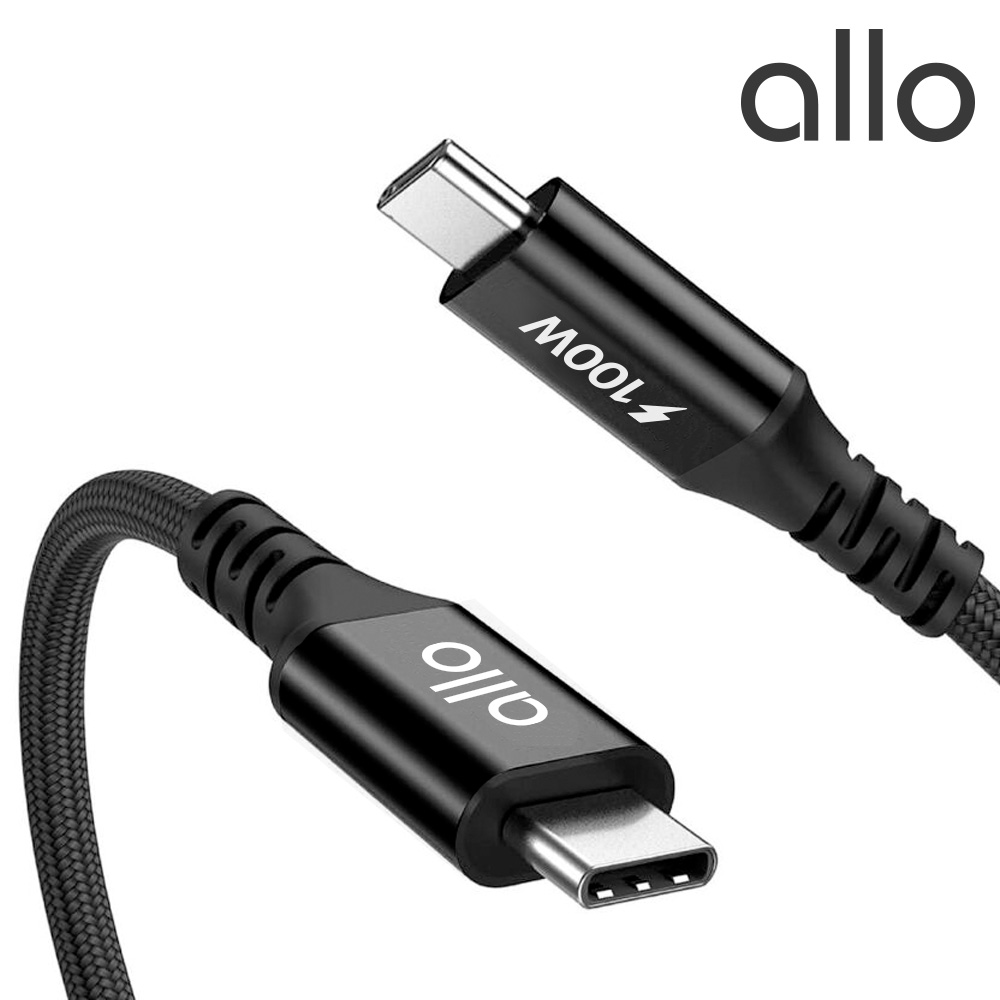 [알로코리아] 2M 초고속 100W C TO C 케이블