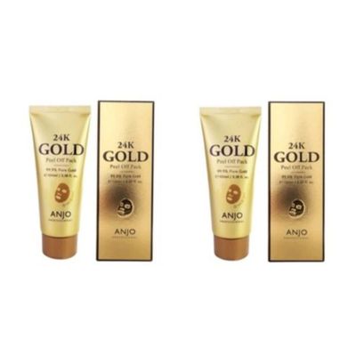 [앙쥬] 24K 골드 필오프팩 1+1 100ml (유통기한: 2027년 1월)