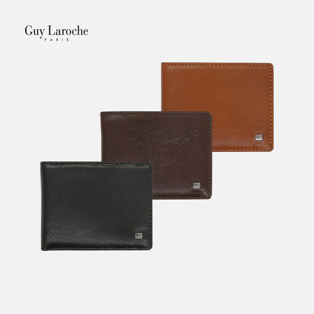 [Guy Laroche] 베지터블 다코타 반지갑 310-068-53 (색상: 블랙,다크브라운,브라운)