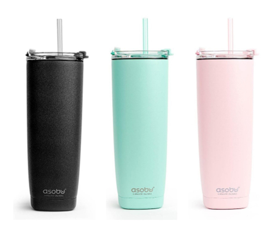아소부 스텐 진공 보온보냉 텀블러 600ml 아쿠아리나 (블랙, 민트, 핑크) / (50개이상부터 주문가능)