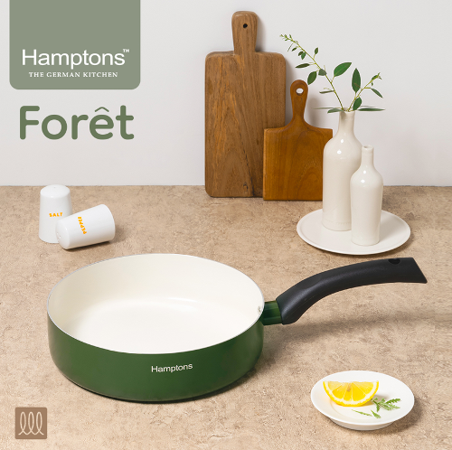 [Hamptons] 햄튼 포레 세라믹 IH 깊은 소테팬 24CM HT-FR-24W