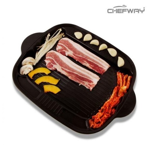 셰프웨이 블랙스톤 구이팬 35cm / 앤