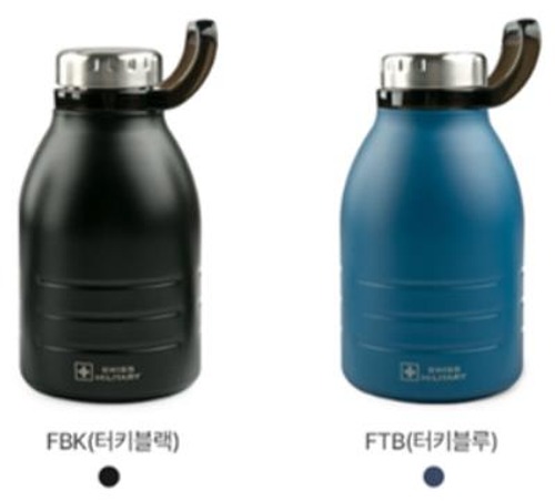 [스위스밀리터리] 플로우 저그 1500ml OKK-TKF1500F / 블랙,블루 색상선택