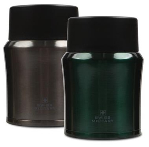 [스위스밀리터리] 루앙 보온죽통 500ml  OKK-LSF500 / 블랙,그린 색상선택