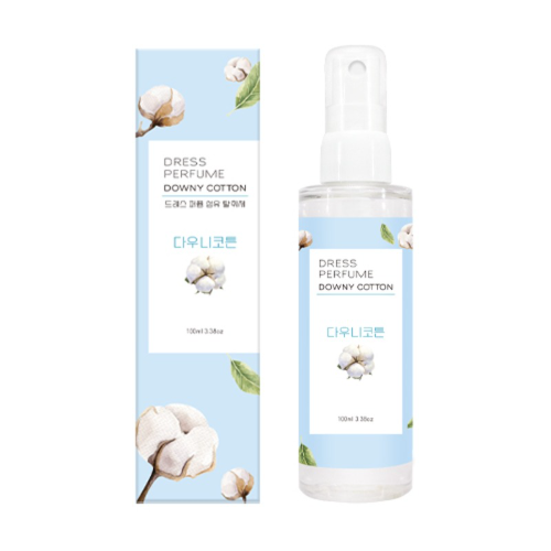 [더허브샵] 드레스 퍼퓸 섬유 탈취제 100ml 전용케이스 쇼핑백X 프렌치라벤더, 옴니아 시크릿, 수국, 에끌라 그린티 앤 피치, 한라봉, 블랙체리, 다우니코튼 향 선택