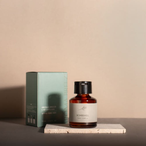 [더허브샵] 아로마브리즈 차량용 디퓨저 70ml (심지타입)   전용케이스 쇼핑백X 향 선택 : 블랙체리, 밤쉘, 플라워마켓, 포레스트가든, 아쿠아시크릿, 아카시아모링가