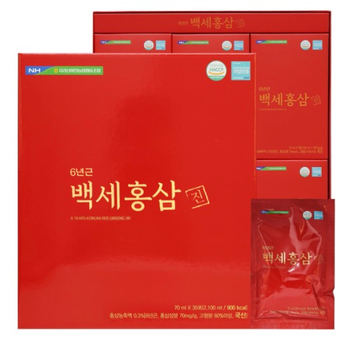 지리산마천농협 백세홍삼진(70mlx30포) ! / 유통기한 26년 07월