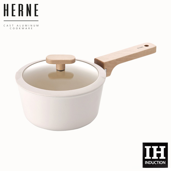 네오플램 헤르네 IH 편수냄비 18cm / 크림베이지