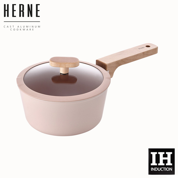 네오플램 헤르네 IH 편수냄비 18cm / 핑크베이지