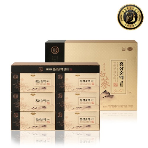 [한삼인] 홍삼순액골드 70mL x 30포 (30일분) 1세트