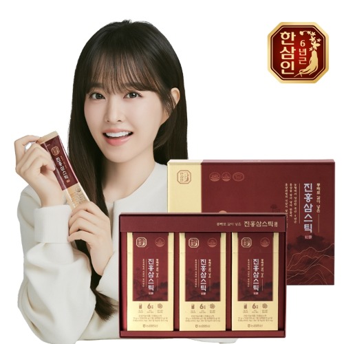 한삼인 통째로 갈아넣은 진홍삼스틱 10gx30포 1세트 /