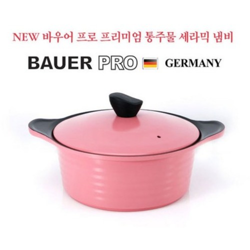 NEW 바우어 프로 프리미엄 통주물 세라믹 냄비 28곰솥