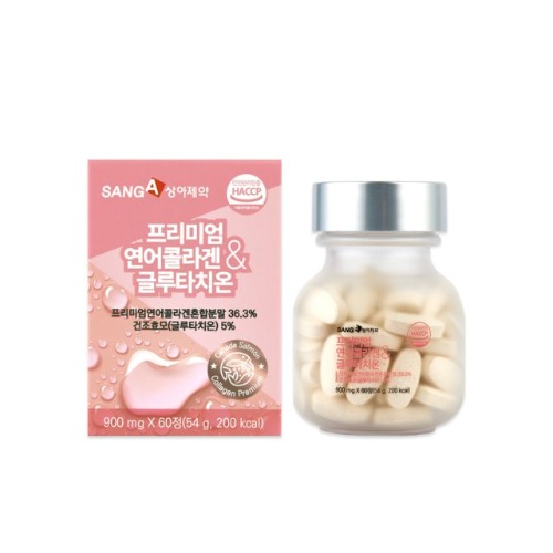 [상아제약] 프리미엄 연어콜라겐 & 글루타치온 900mg X 60정(54g)
