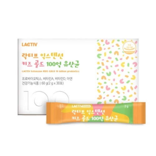 [락티브] 익스텐션 키즈 골드 100억 유산균 2g x 30포 _건강기능식품