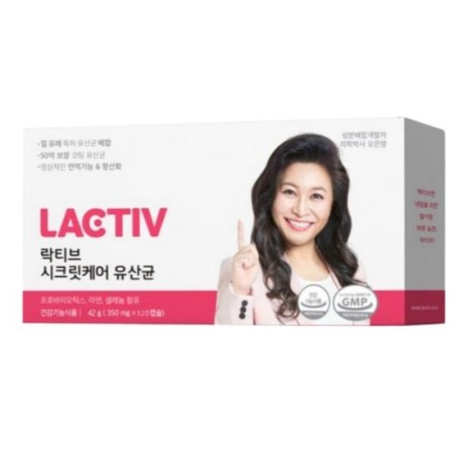 [락티브] 시크릿케어 유산균 350mg x 120캡슐 (4개월분) _건강기능식품