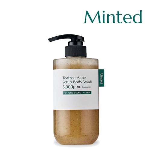 [민티드] 티트리 아크네 스크럽 바디워시 500ml	MTD_BW