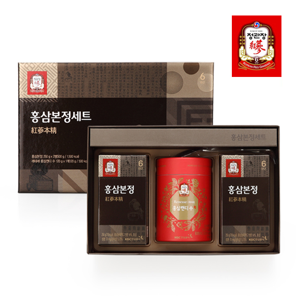 한국인삼공사 정관장 홍삼본정세트  250g x 2병 + 레네세 홍삼캔디 수 120g  + 쇼핑백 / 품절