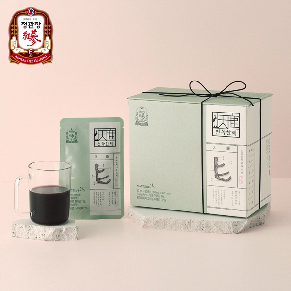 한국인삼공사 정관장 천녹 천녹한제 선물세트 50ml x 20포 + 쇼핑백