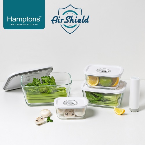 [Hamptons] 햄튼 에어실드 원터치 진공 밀폐용기세트(9P)-B  HT-ASV-7P-B