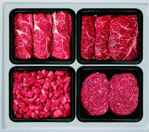 [국제식품] 한우1등급 냉장 구이정육세트 1.2kg (등심300g, 채끝300g, 불고기300g, 국거리300g) / 면세상품