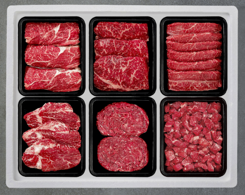 [국제식품] 한우1등급 냉장 정성 선물세트4호 2.4kg (등심400g, 채끝400g, 부채400g, 안심400g, 불고기400g, 국거리400g) / 면세상품
