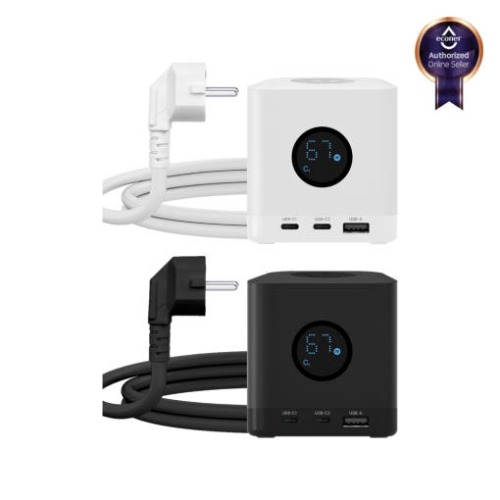 [에코너] MT16 전선형 1.8M 큐브 멀티탭 4000W 고용량 (3구/C타입포트/USB포트)