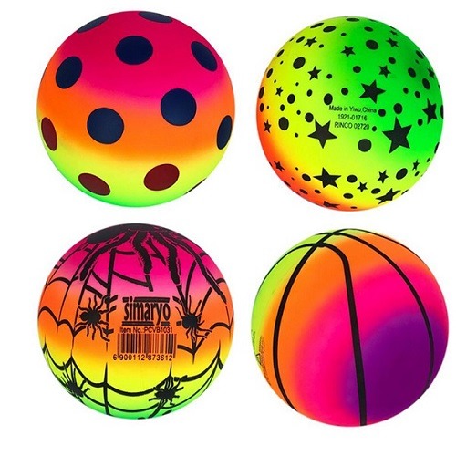 [캠크닉] 레인보우 비치볼 탱탱볼 야외활동 놀이용품 3P 랜덤발송 beach ball