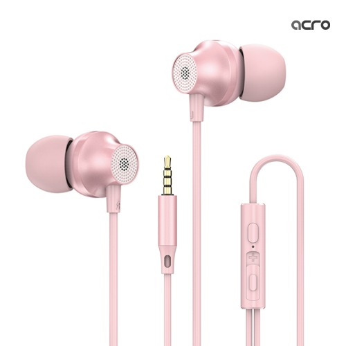 [아크로] 3.5mm 유선이어폰 ACRO 3.5mm NE03(화이트, 핑크, 블랙)