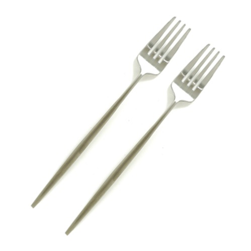 키친랩 씨엘로 디너포크 2pcs -무광실버
