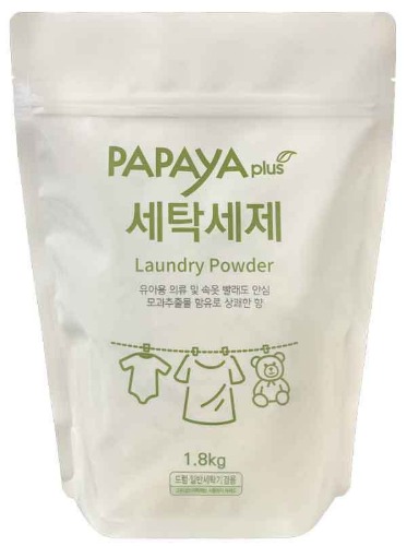 파파야플러스 분말세탁세제 1.8kg