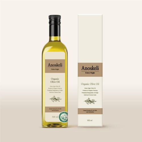 [라온오가닉] 그리스산 아노스켈리 냉압착 유기농 올리브유 500ml