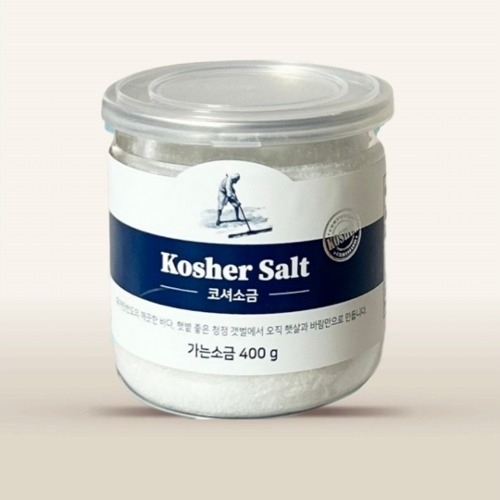 [라온오가닉] 멕시코산 코셔소금 400g 1통(가는소금) 면세