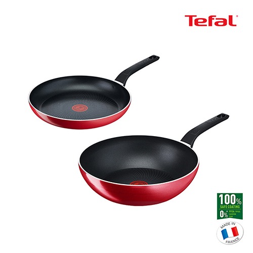 [테팔] 셰프드쿡 인덕션 슈퍼 티타늄 프라이팬 24cm+궁중팬28cm