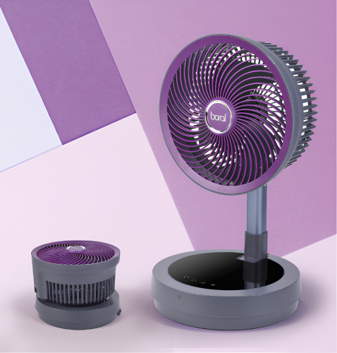 보랄 멀티 어댑터 BLDC 무선 접이식 폴딩 팬 (리모컨형) BR-700AC