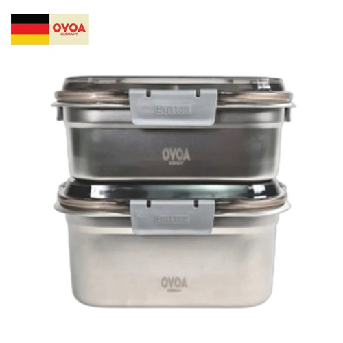 독일 오보아 OVOA 3000ml 스텐밀폐용기 2P