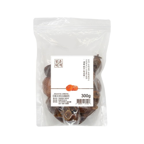 [청춘식객] 특품 대왕 완주 흑곶감 지퍼백 500g (30~40g 9~11개입)