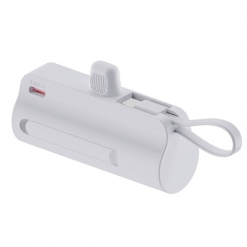 [이즈] 미니 도킹형 보조배터리 5000mAh 화이트(C타입) JB-PCDB-100