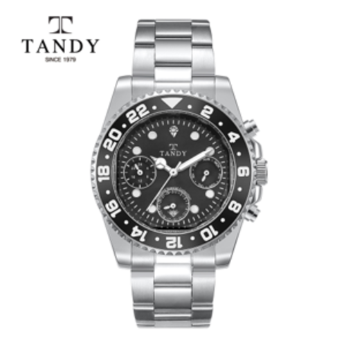 TANDY 다이아몬드 멀티라인 고급손목시계 DIA-3926 BK